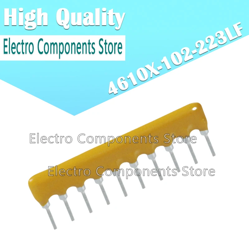 10PCS 4610X-102-223LF 10Pin 10X-2-223LF 22K 2% ES ARRAY 5 RES 22K OHM 10SIP Resistor Networks & Arrays 10pins 22Kohms Isolated
10PCS 4610X-102-223LF 10Pin 10X-2-223LF 22K 2% ES ARRAY 5 RES 22K OHM 10SIP Resistor Networks & Arrays 10pins 22Kohms Isolated