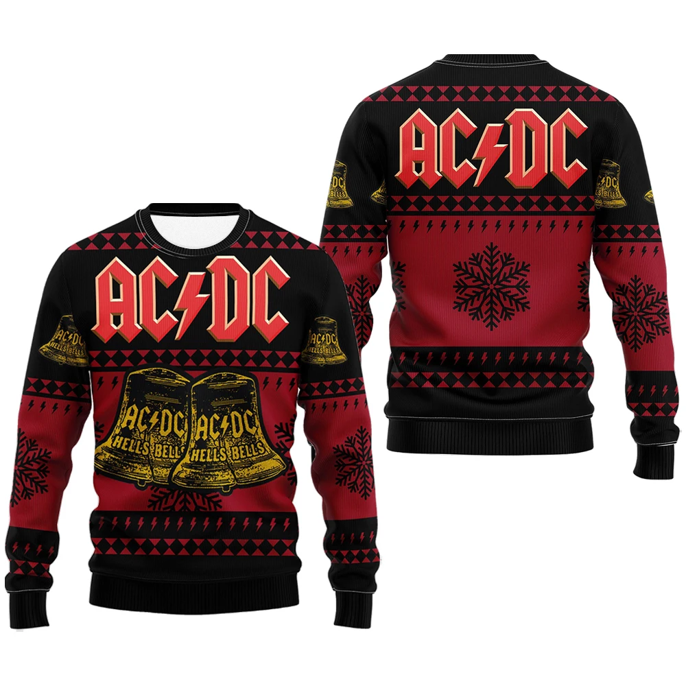 ACDC Ugl3D retro rock band holiday party pullover warm comfortable plus size Christmas T-shirt for men women Christmas gifts
ACDC Ugl3D retro rock band holiday party pullover warm comfortable plus size Christmas T-shirt for men women Christmas gifts