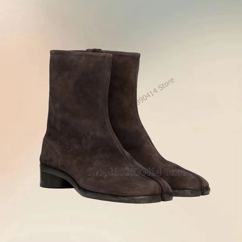 Brown Mid Calf Horse Hoof Flock Chunky Heels Boots Fashion Slip On Men Boots Luxurious Handmade Party Banquet Men Casual Shoes
Brown Mid Calf Horse Hoof Flock Chunky Heels Boots Fashion Slip On Men Boots Luxurious Handmade Party Banquet Men Casual Shoes