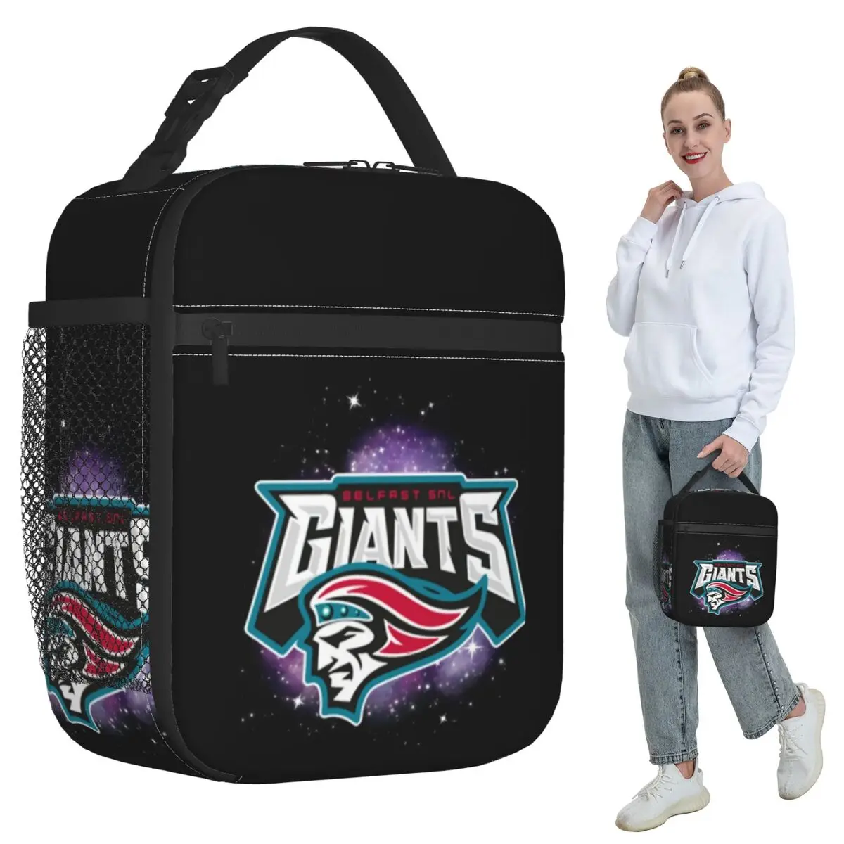 Belfast Giants Ice Hockey Insulated Lunch Bag for Women Office Cooler Thermal Food Box Tote Leakproof Lunch Boxes Container
Belfast Giants Ice Hockey Insulated Lunch Bag for Women Office Cooler Thermal Food Box Tote Leakproof Lunch Boxes Container