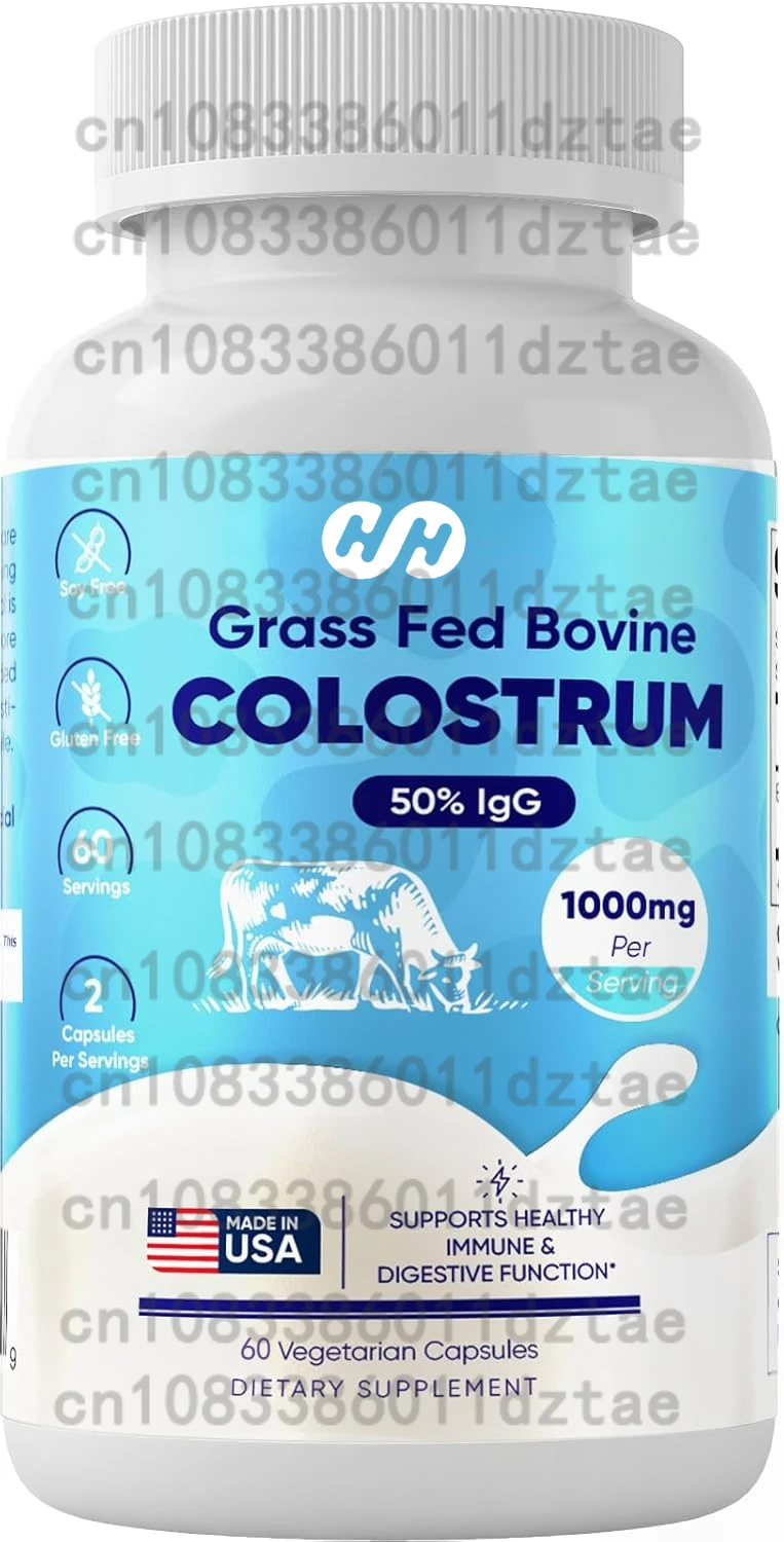 Bovine Colostrum Supplement - Digestive Support, Promotes Alopecia Growth, Skin and Nail Health 60 Capsules
Bovine Colostrum Supplement - Digestive Support, Promotes Alopecia Growth, Skin and Nail Health 60 Capsules