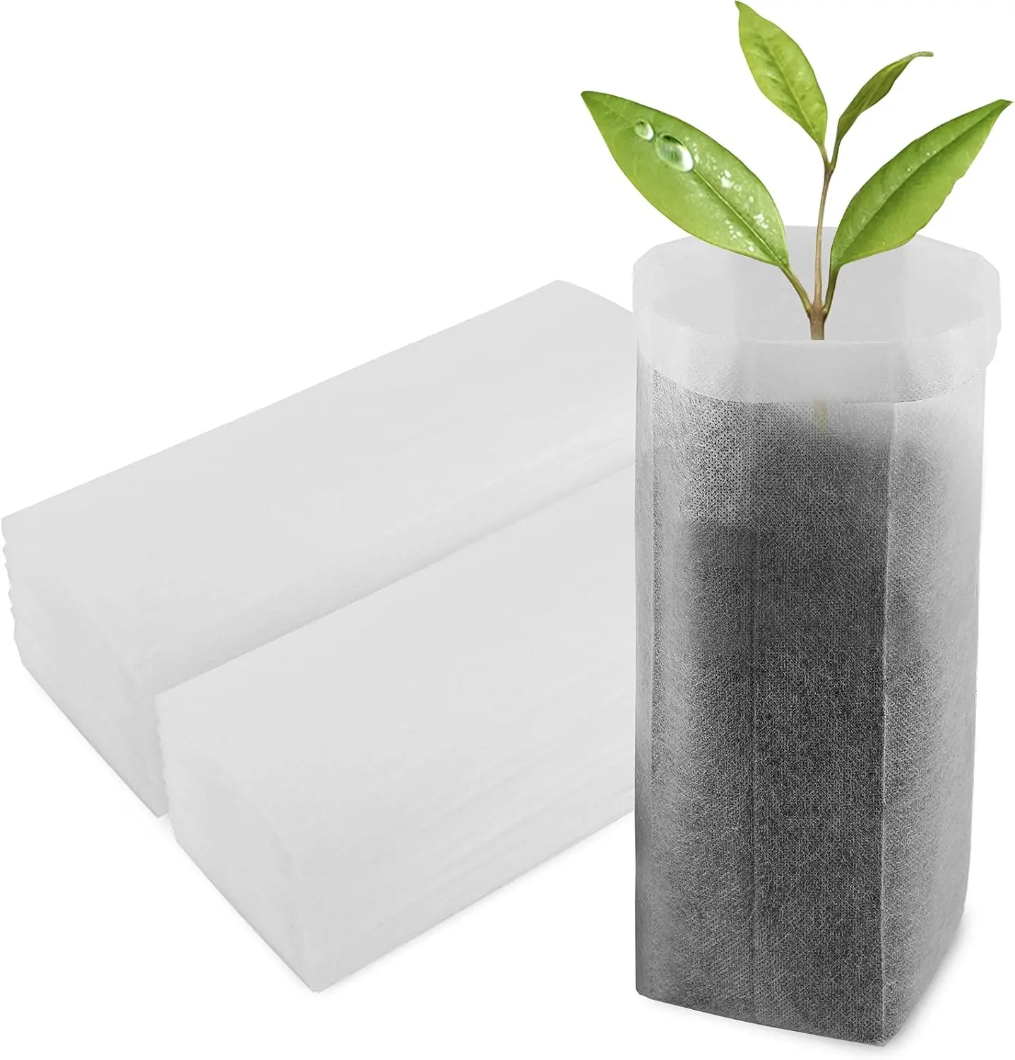 100 Pcs Breathable Plant Grow Bags 7.87x13.77 Inches Fabric Nursery Pots for Vegetables Fruits Flowers
100 Pcs Breathable Plant Grow Bags 7.87x13.77 Inches Fabric Nursery Pots for Vegetables Fruits Flowers