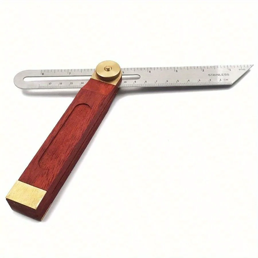Stainless Steel T-Bevel Gauge with Locking Protractor & Adjustable 0-360° Angle Finder Easy-to-Read Markings, Ergonomic Handle f
Stainless Steel T-Bevel Gauge with Locking Protractor & Adjustable 0-360° Angle Finder Easy-to-Read Markings, Ergonomic Handle f