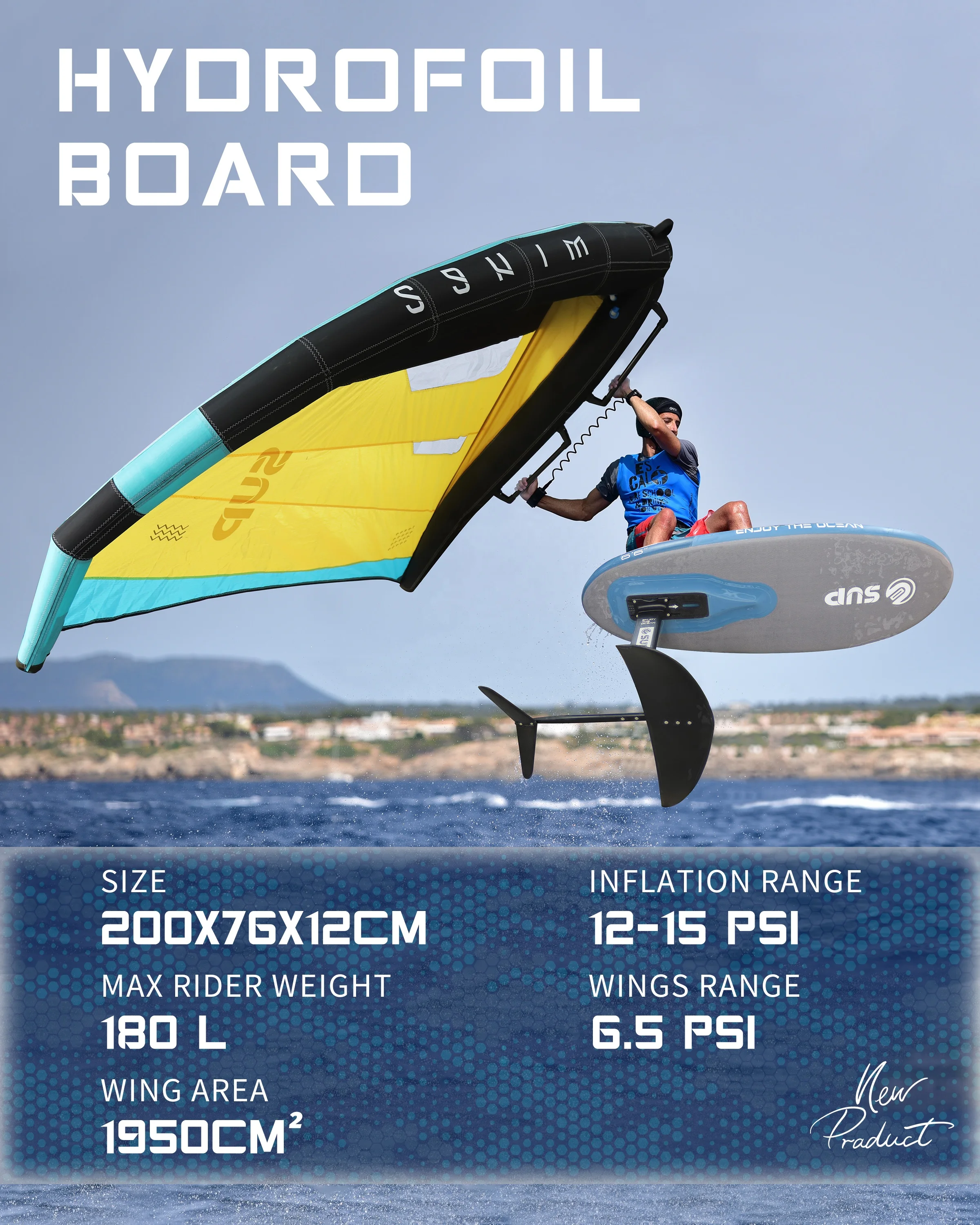 Inflatable Kite Surf Foil Board Stand-Up Paddleboarding Water Sports Wing Foil Board Water Play Surfing
Inflatable Kite Surf Foil Board Stand-Up Paddleboarding Water Sports Wing Foil Board Water Play Surfing