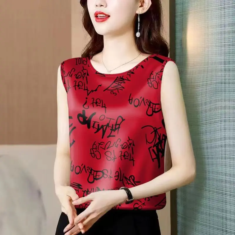 Red Letter Print Sleeveless Tank Top Women Trendy Casual Office Wear Elegant Style
Red Letter Print Sleeveless Tank Top Women Trendy Casual Office Wear Elegant Style