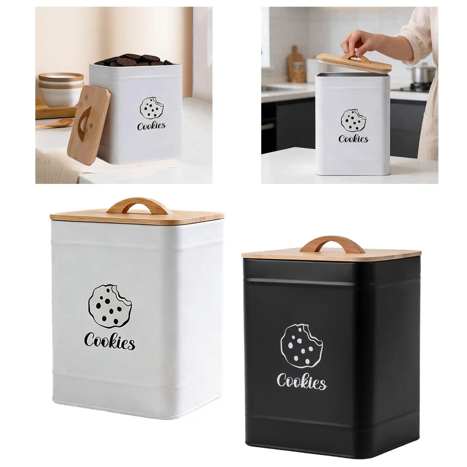 Контейнер для хранения продуктов из углеродистой стали: герметичная банка для печенья, прочный кухонный контейнер для выпечки, чая, кофе, сахара
Контейнер для хранения продуктов из углеродистой стали: герметичная банка для печенья, прочный кухонный контейнер для выпечки, чая, кофе, сахара