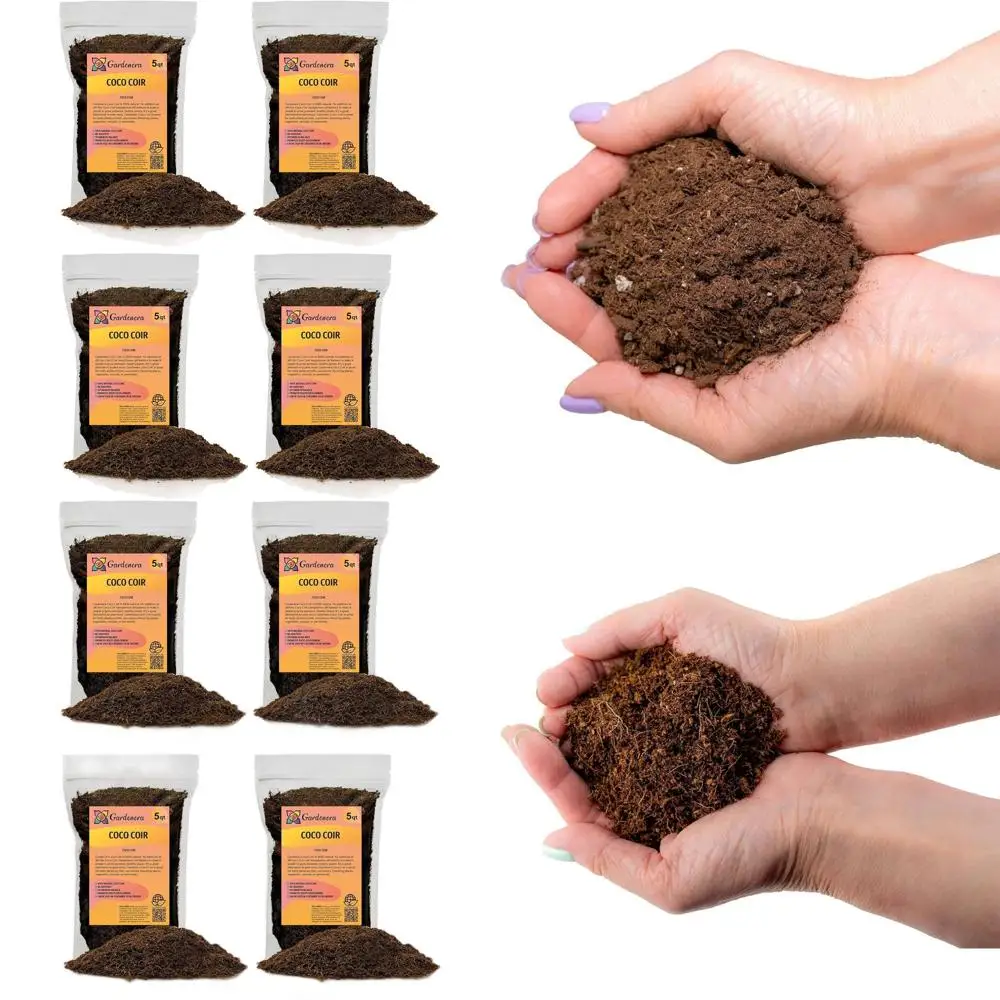 20 Quart Organic Coconut Coir Mix - Natural Soil Amendment - PH Balanced, Double Washed for Home Gardening
20 Quart Organic Coconut Coir Mix - Natural Soil Amendment - PH Balanced, Double Washed for Home Gardening