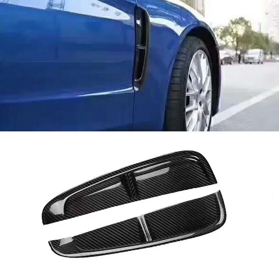 Real Dry Carbon Fiber Car Front Side Fender Air Vent Covers Trim For Porsche Panamera 971 2017-2023
Real Dry Carbon Fiber Car Front Side Fender Air Vent Covers Trim For Porsche Panamera 971 2017-2023