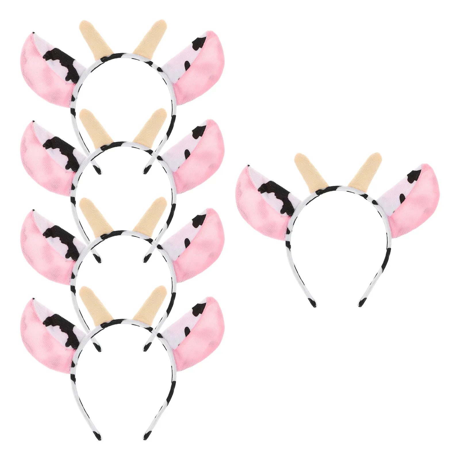 5Pcs Cow Ear Horn Headband Comfortable Farm Animal Headwear Animal Costume Accessories Birthday Cosplay Party Dress Up
5Pcs Cow Ear Horn Headband Comfortable Farm Animal Headwear Animal Costume Accessories Birthday Cosplay Party Dress Up