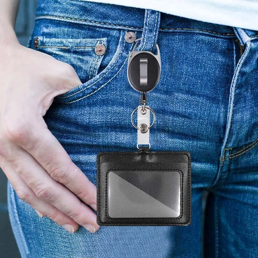 Lanyard ID Card Holder Office Supplies School Business Zipper Coin Purses Money Pouch PU Leather Credit Card Holders Unisex
Lanyard ID Card Holder Office Supplies School Business Zipper Coin Purses Money Pouch PU Leather Credit Card Holders Unisex