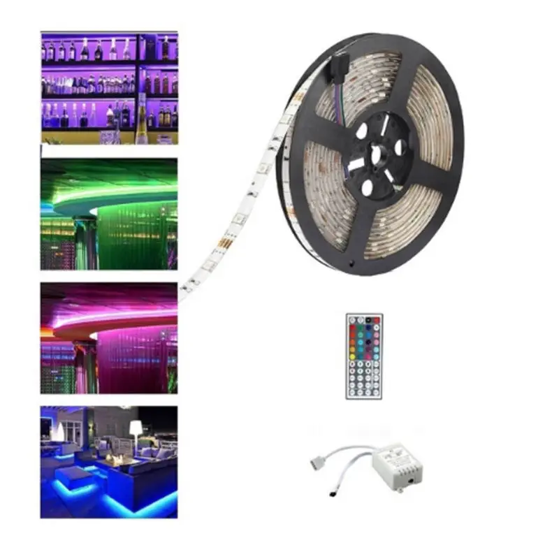 1PC 5M RGB LED Strip Light Kit Waterproof LED Light Rope with Multi-Color 44 Key IR Remote Controller 12V 6A Power Supply Ada
1PC 5M RGB LED Strip Light Kit Waterproof LED Light Rope with Multi-Color 44 Key IR Remote Controller 12V 6A Power Supply Ada