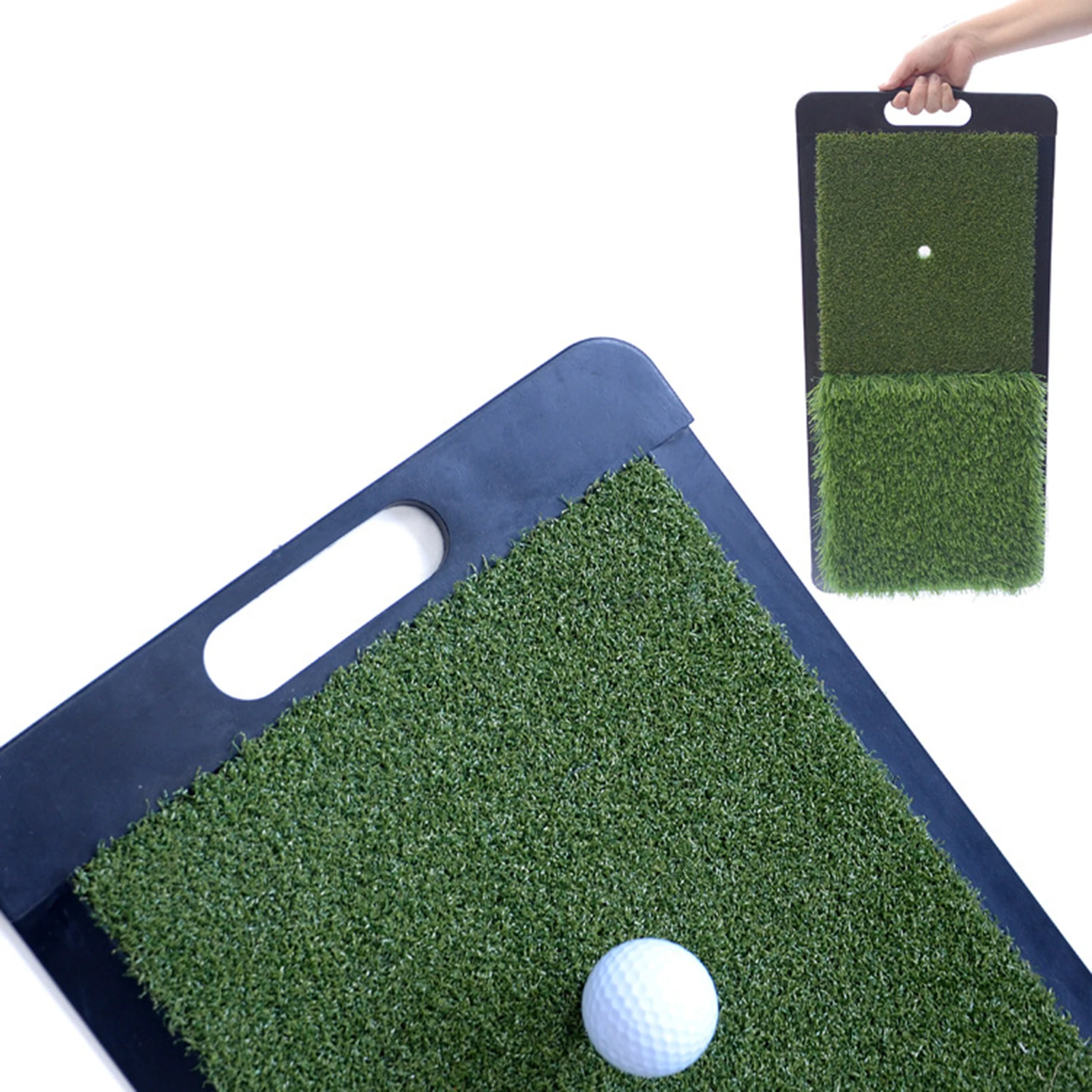 30*60cm Green 2-in-1 Golf Practice Turf Mat Portable Non-Slip Rubber Base Training Tool for Indoor Outdoor Backyard Home Office
30*60cm Green 2-in-1 Golf Practice Turf Mat Portable Non-Slip Rubber Base Training Tool for Indoor Outdoor Backyard Home Office
