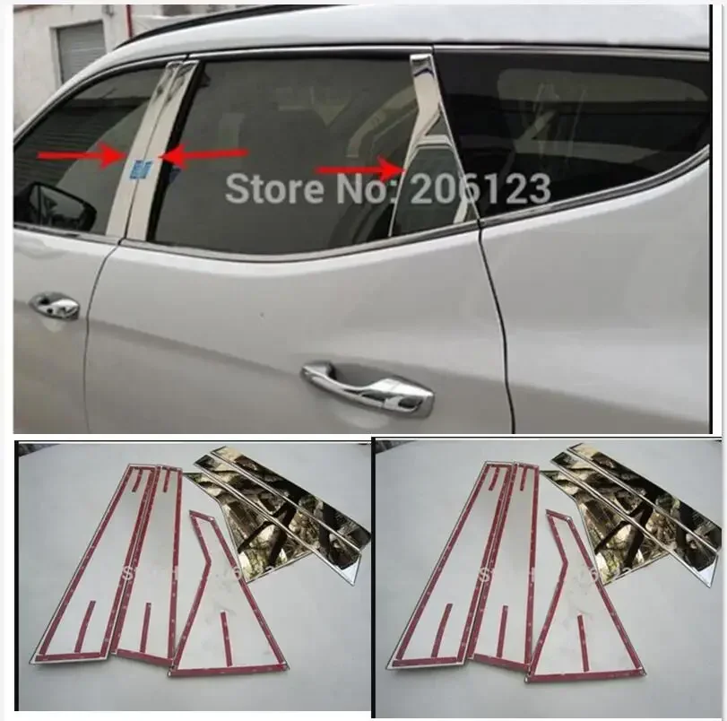 2013 2014 2015 2016 for Hyundai Santa Fe ix45 High quality stainless steel window trim cover(a Set of 6pcs)
2013 2014 2015 2016 for Hyundai Santa Fe ix45 High quality stainless steel window trim cover(a Set of 6pcs)