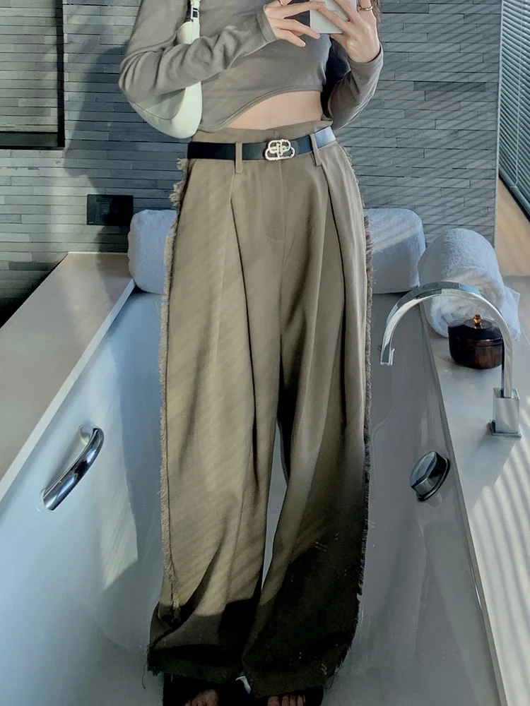 Широкие повседневные брюки для женщин: свободный крой, универсальный дизайн, длинные, элегантные, для повседневной носки и поездок на работу, с высокой талией
Широкие повседневные брюки для женщин: свободный крой, универсальный дизайн, длинные, элегантные, для повседневной носки и поездок на работу, с высокой талией