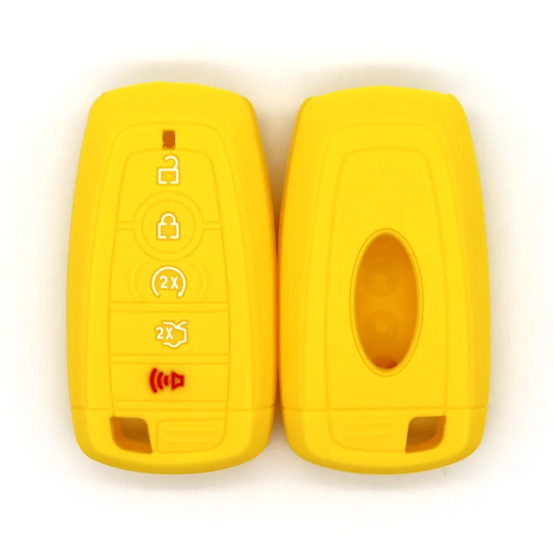 Silicone Car Key Case for Ford Edge Focus Mondeo Taurus Explorer - 5-Button Smart Key Protector, Anti-Scratch Decor Accessories 
Silicone Car Key Case for Ford Edge Focus Mondeo Taurus Explorer - 5-Button Smart Key Protector, Anti-Scratch Decor Accessories