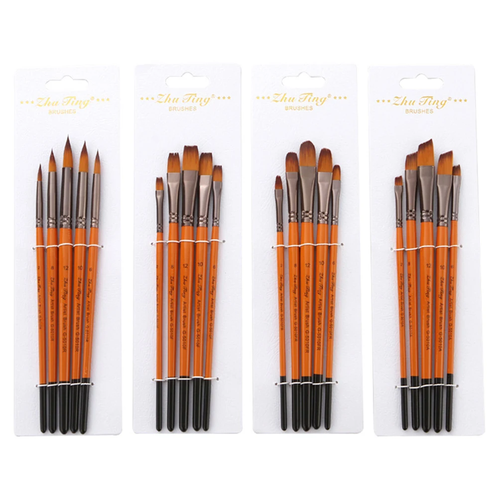 5pcs Painting Brushes Set High Quality Nylon Wool Drawing Tools for Students Artists Oil Watercolor Face Painting
5pcs Painting Brushes Set High Quality Nylon Wool Drawing Tools for Students Artists Oil Watercolor Face Painting