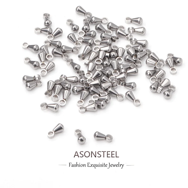 ASONSTEE 100pcs 3*6mm Stainless Steel Welding Ring Water Drop End Beads Extender Chain Tail Clasp Pendants Necklace DIY Jewelry
ASONSTEE 100pcs 3*6mm Stainless Steel Welding Ring Water Drop End Beads Extender Chain Tail Clasp Pendants Necklace DIY Jewelry