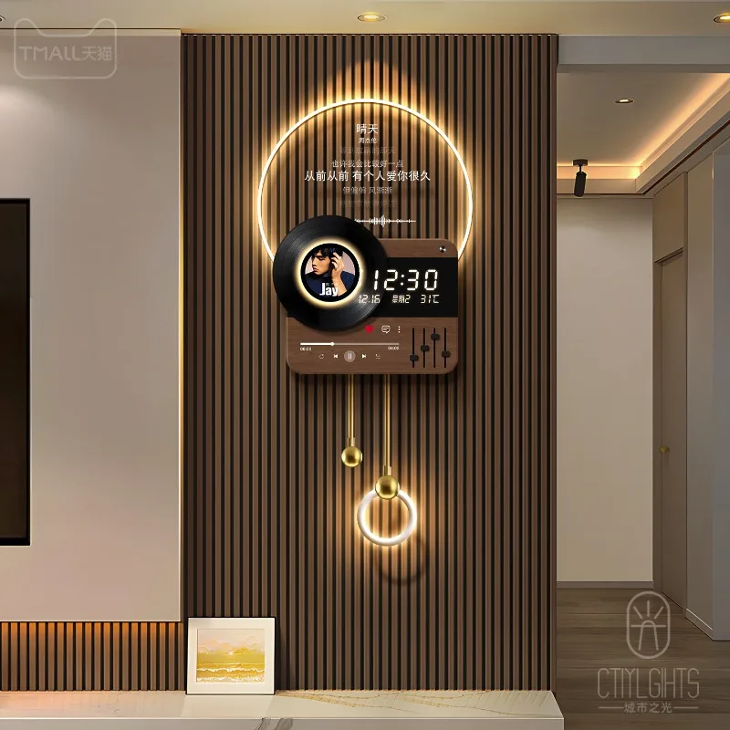 Design Fashion Clock Wall Luxury Led Living Room Modern Bedrooms Creative Wall Clocks Restaurant Reloj De Pared Home Decoration
Design Fashion Clock Wall Luxury Led Living Room Modern Bedrooms Creative Wall Clocks Restaurant Reloj De Pared Home Decoration