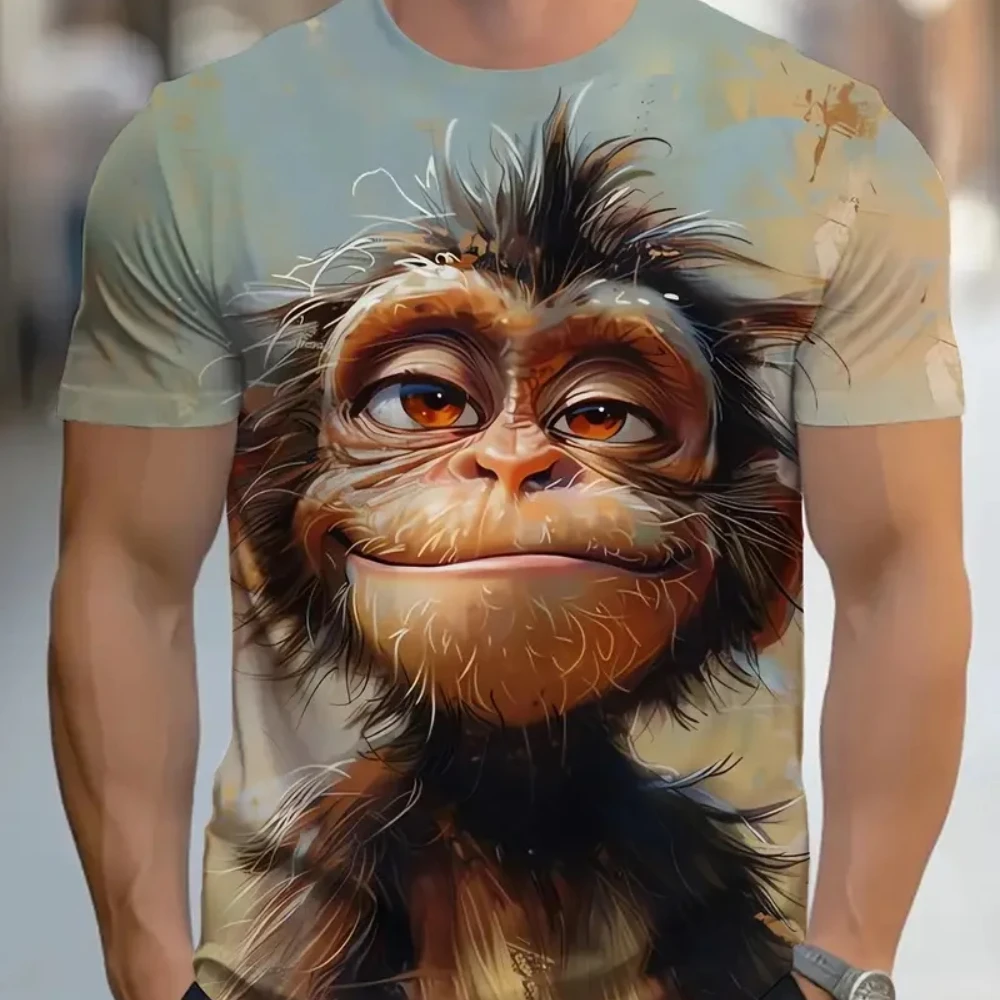 Спортивная быстросохнущая дышащая мужская футболка Fun Monkey с 3D принтом, уличная модная футболка для фитнеса, хип-хоп, топ с короткими рукавами для родителей и детей
Спортивная быстросохнущая дышащая мужская футболка Fun Monkey с 3D принтом, уличная модная футболка для фитнеса, хип-хоп, топ с короткими рукавами для родителей и детей