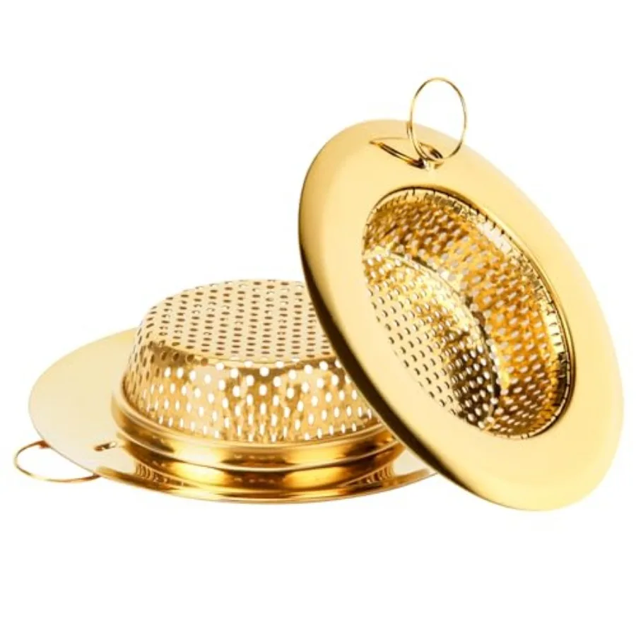 2 Pack Kitchen Sink Strainers with Pull Ring, Large Wide Rim of 4.33 Inches Diameter, Stainless Steel Drain Strainers basket fo
2 Pack Kitchen Sink Strainers with Pull Ring, Large Wide Rim of 4.33 Inches Diameter, Stainless Steel Drain Strainers basket fo