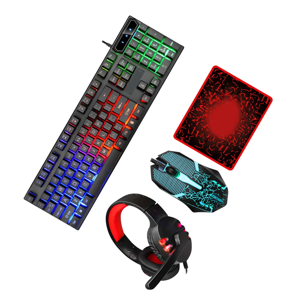 1 Set Gaming Headset Combo Rgb Backlit Ergonomic Headphone Computer Accessories Gamer 110 Keys 2000000 Clicks Keyboard Mouse
1 Set Gaming Headset Combo Rgb Backlit Ergonomic Headphone Computer Accessories Gamer 110 Keys 2000000 Clicks Keyboard Mouse
