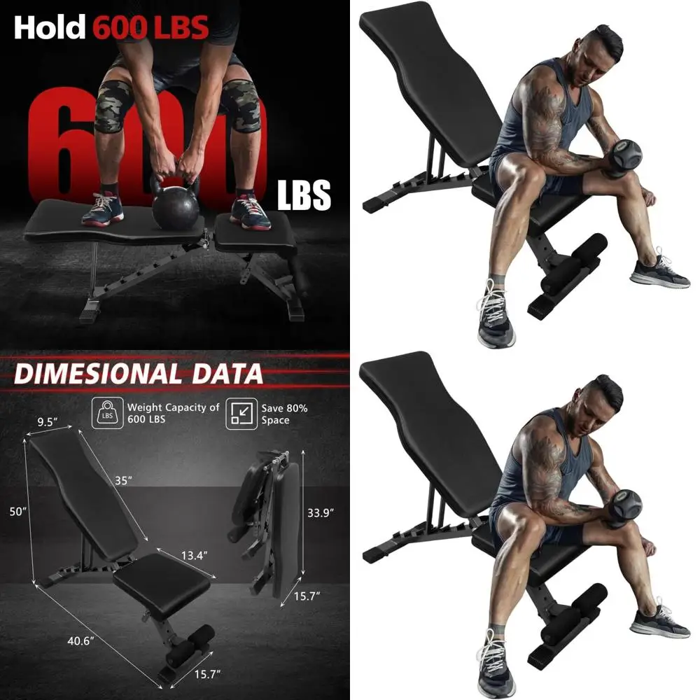 Регулируемая скамья для тренировок всего тела, складная скамья для силовых тренировок и приседаний с различными положениями наклона и угла наклона.
Регулируемая скамья для тренировок всего тела, складная скамья для силовых тренировок и приседаний с различными положениями наклона и угла наклона.