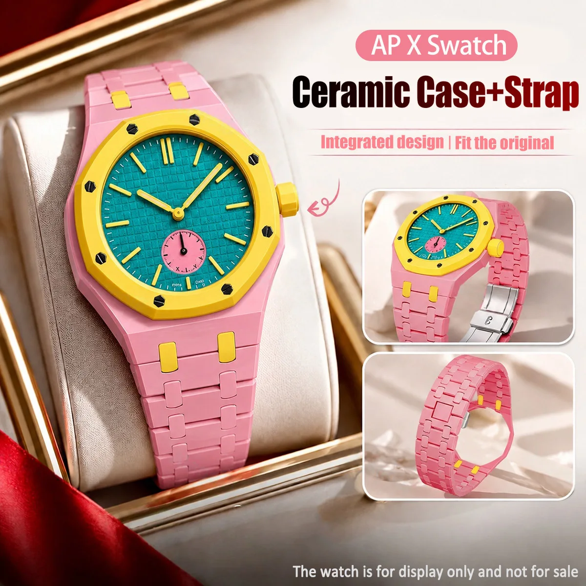Ceramic Case+Ceramic Watch Band For AP X Swatch Royal Pop Pocket WatchStrap Modification Integrated Pocket Changer To Wristwatch
Ceramic Case+Ceramic Watch Band For AP X Swatch Royal Pop Pocket WatchStrap Modification Integrated Pocket Changer To Wristwatch