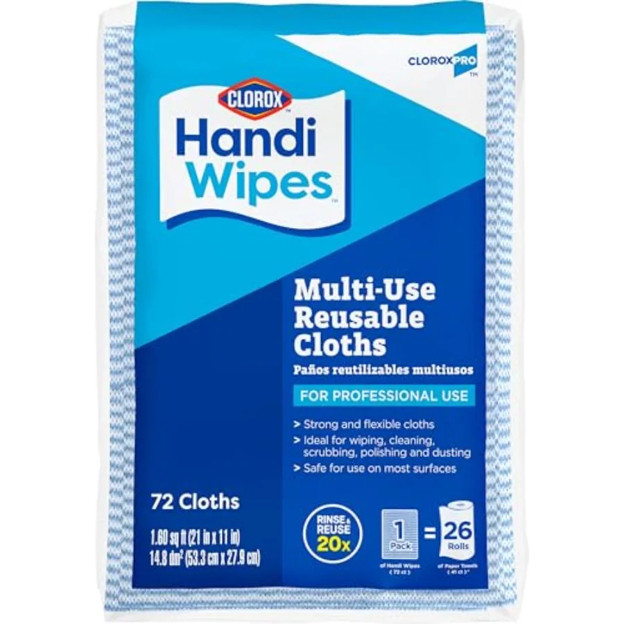 Handi Wipes Multi Use Reusable Cloths, 72 Count
Handi Wipes Multi Use Reusable Cloths, 72 Count