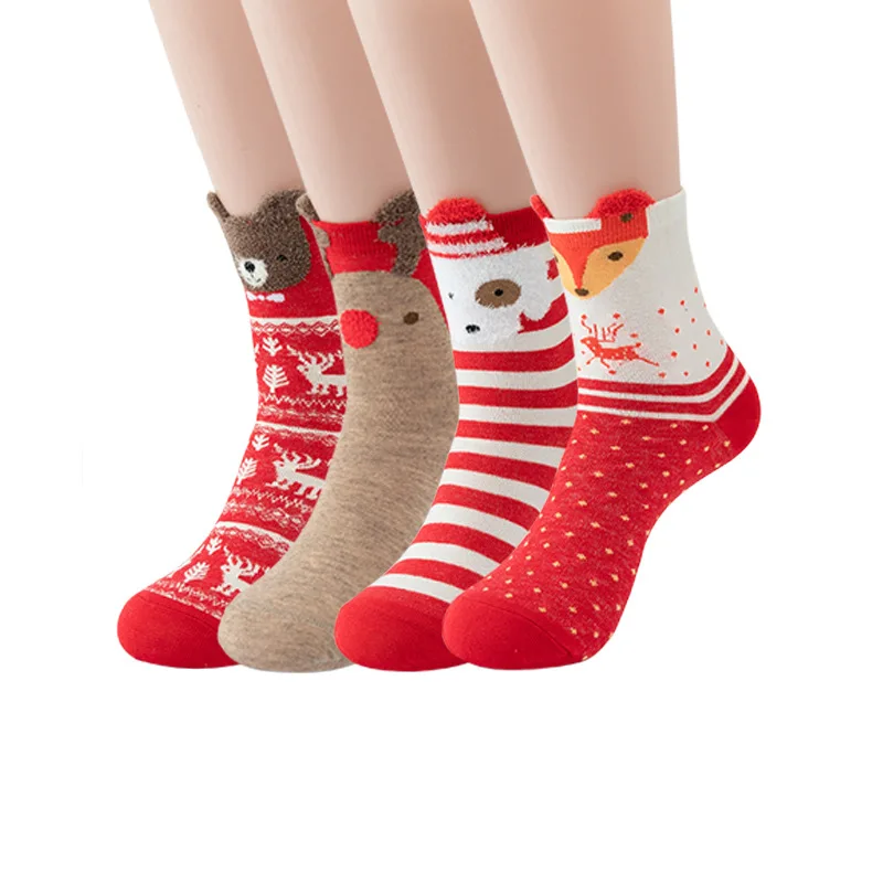 2022 New Arrival Winter Christmas Women Socks Cartoon Cotton Socks Elk Bear Dog Red Color Socks Happy New Year Socks kawaii sock
2022 New Arrival Winter Christmas Women Socks Cartoon Cotton Socks Elk Bear Dog Red Color Socks Happy New Year Socks kawaii sock