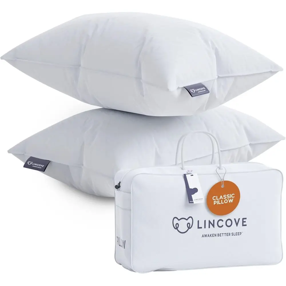 Luxury Hotel Collection Pillows - 100% Cotton, 600 Thread Count, Hypoallergenic, King Size, 2-Pack
Luxury Hotel Collection Pillows - 100% Cotton, 600 Thread Count, Hypoallergenic, King Size, 2-Pack