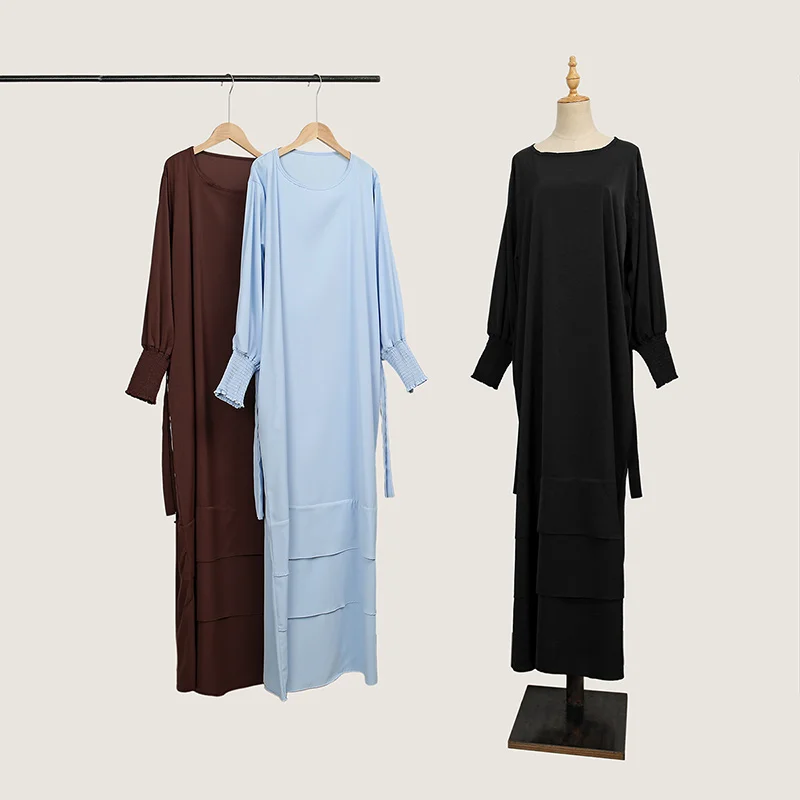 Under Abaya Inner Long Slip Dress Solid Color Smocked Cuffs Islamic Clothing Muslim Woman Casual Dubai Turk Modest Hijabi Robe
Under Abaya Inner Long Slip Dress Solid Color Smocked Cuffs Islamic Clothing Muslim Woman Casual Dubai Turk Modest Hijabi Robe