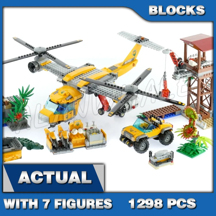 1298pcs City Jungle Air Drop Helicopter Work Tower Riverboat Temple Bridge 10642 Building Blocks Toys Compatible With Model
1298pcs City Jungle Air Drop Helicopter Work Tower Riverboat Temple Bridge 10642 Building Blocks Toys Compatible With Model