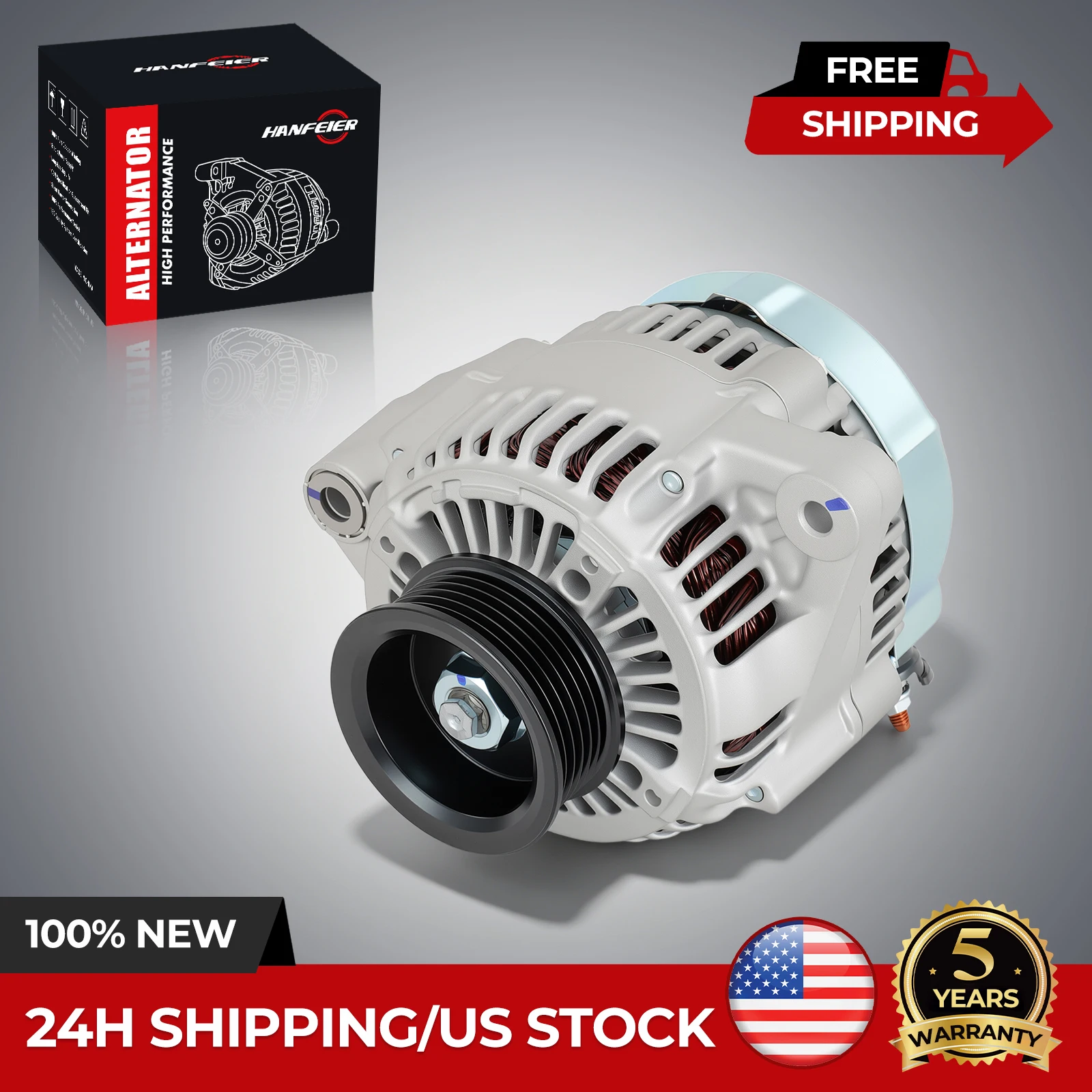 Alternator For Honda Accord Acura CL 2.3L 12V 80A 13767 1998 1999 2000 2001-2002
Alternator For Honda Accord Acura CL 2.3L 12V 80A 13767 1998 1999 2000 2001-2002