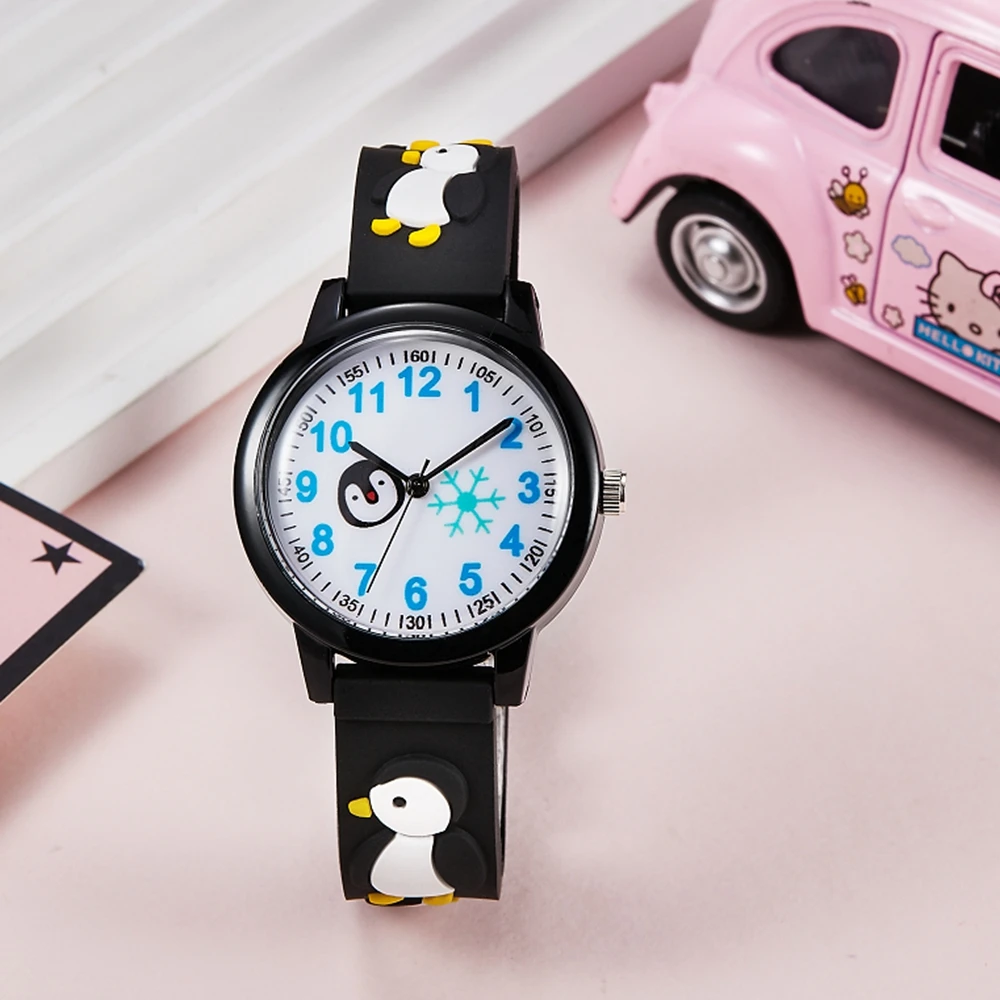 Cartoon Penguin Children's Watch Silicone Sports Strap Quartz Movement Boys and Girls Student Watch
Cartoon Penguin Children's Watch Silicone Sports Strap Quartz Movement Boys and Girls Student Watch