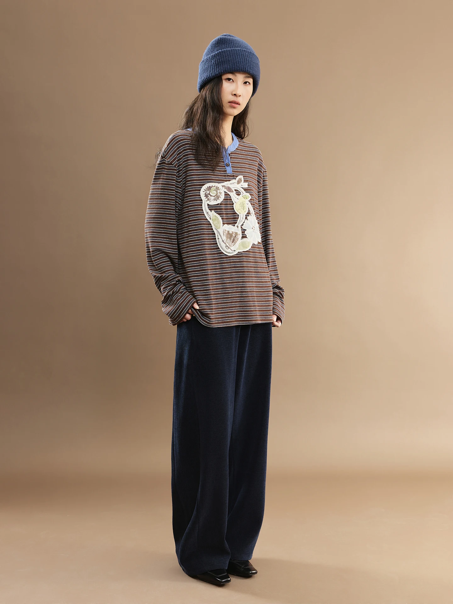 Slimming Striped T-Shirt Color Block Lazy Loose Fit Long Sleeve round Neck Casual Style Women's Top Trendy Cotton Polyester B...
Slimming Striped T-Shirt Color Block Lazy Loose Fit Long Sleeve round Neck Casual Style Women's Top Trendy Cotton Polyester B...