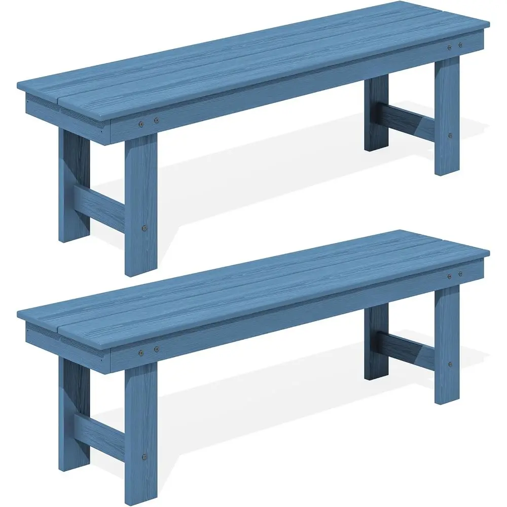 2-Person Weatherproof HDPE Outdoor Bench, 660 lbs Capacity, Poly Lumber Patio Furniture, Ideal for Garden, Porch, Park, Navy, 2-
2-Person Weatherproof HDPE Outdoor Bench, 660 lbs Capacity, Poly Lumber Patio Furniture, Ideal for Garden, Porch, Park, Navy, 2-