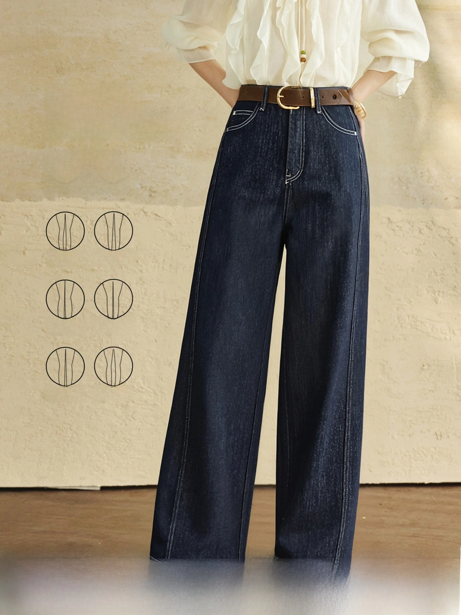 Skin-friendly Cotton Stretch Denim Wide-leg Classic Straight-leg Jeans Women's Trousers Comfortable Fit Casual Commute Style
Skin-friendly Cotton Stretch Denim Wide-leg Classic Straight-leg Jeans Women's Trousers Comfortable Fit Casual Commute Style