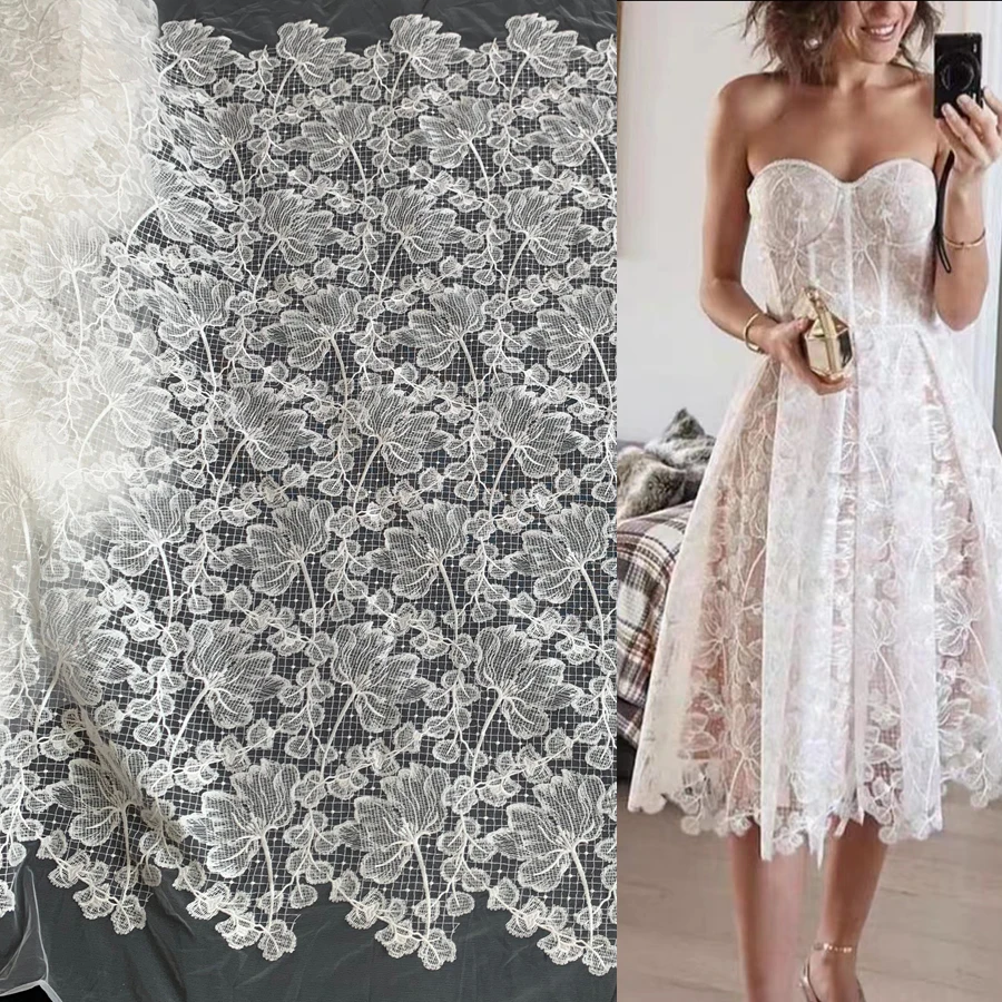 Africa Hollow Fabric High Quality Exquisite Thread Mesh Fabric Embroidery Lace For Fashion Skirt Dress Sewing
Africa Hollow Fabric High Quality Exquisite Thread Mesh Fabric Embroidery Lace For Fashion Skirt Dress Sewing