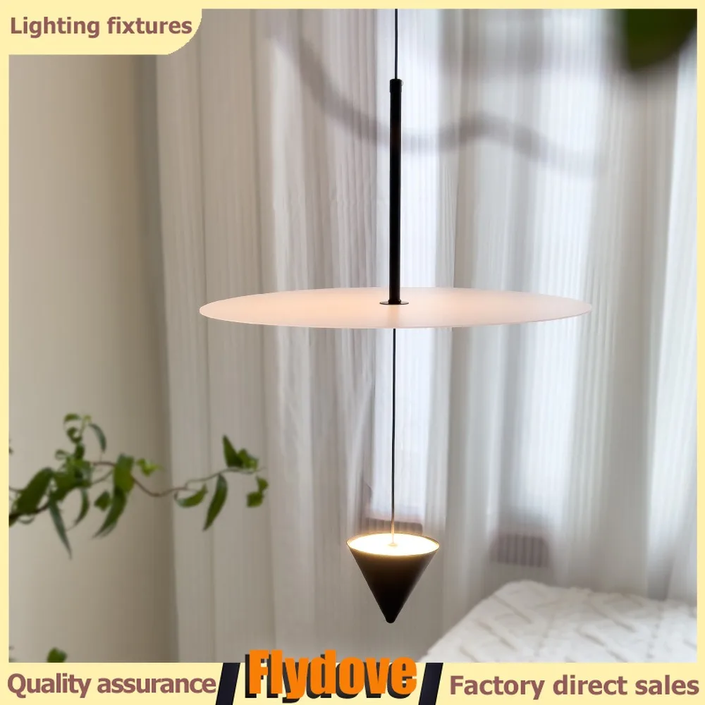 Italian UFO Circular LED Pendant Light Creative Living Room Coffee Shop Bedside Lighting Decoration Counterweight Pendant Light 
Italian UFO Circular LED Pendant Light Creative Living Room Coffee Shop Bedside Lighting Decoration Counterweight Pendant Light