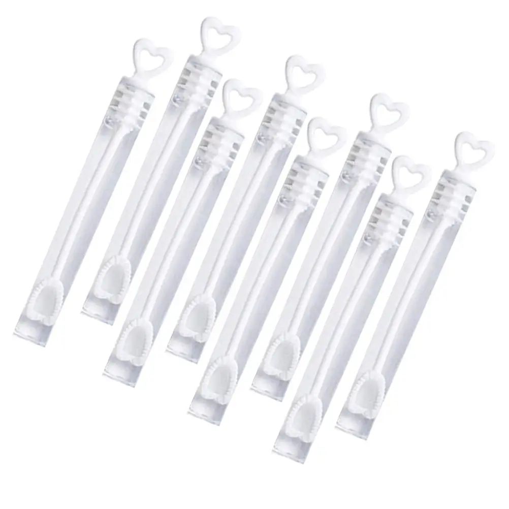 48 Pcs Heart Shaped Bubble Tubes Clear Plastic Wedding Party Decorations Kids Toys White Color Lightweight Portable
48 Pcs Heart Shaped Bubble Tubes Clear Plastic Wedding Party Decorations Kids Toys White Color Lightweight Portable
