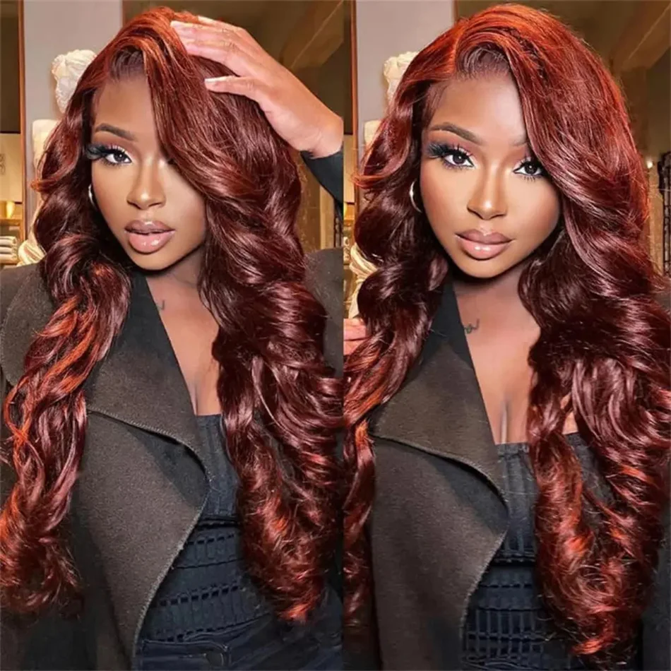 Reddish Brown Human Hair Wig 13X4 HD Transparent Lace Front Human Hair Wig Body Wave Human Hair Lace Frontal Wigs For Women
Reddish Brown Human Hair Wig 13X4 HD Transparent Lace Front Human Hair Wig Body Wave Human Hair Lace Frontal Wigs For Women