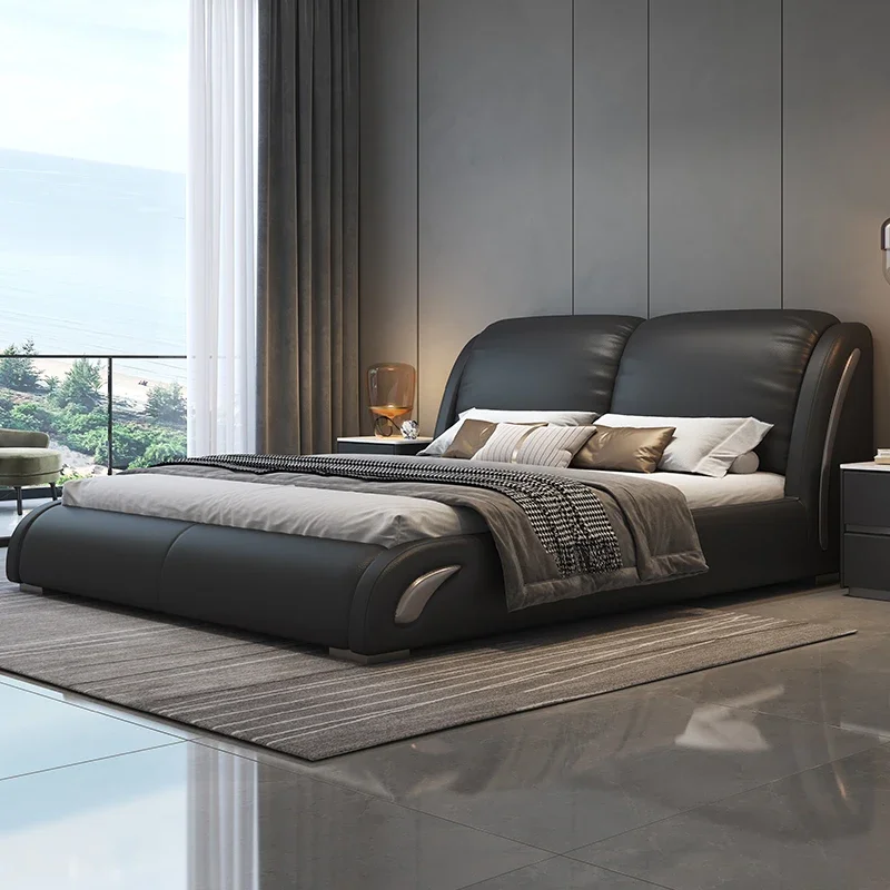 Double Black Bed Master BedRoom Modern Sleeping Italian Type Bed Wedding Luxurious Camas Y Muebles Dormitorio House Accessories
Double Black Bed Master BedRoom Modern Sleeping Italian Type Bed Wedding Luxurious Camas Y Muebles Dormitorio House Accessories