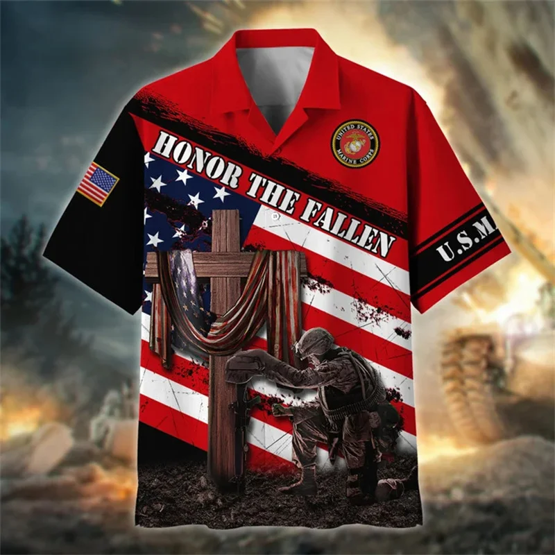 New Summer 3D Printing United States Soldiers Veterans Armys Shirts For Men Fashion Cool Short Shirts Harajuku Y2k Clothing Tops
New Summer 3D Printing United States Soldiers Veterans Armys Shirts For Men Fashion Cool Short Shirts Harajuku Y2k Clothing Tops