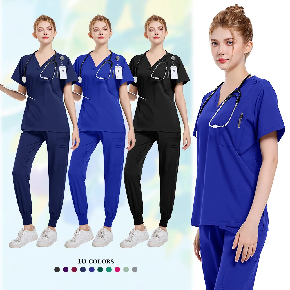 A must - have in the operating room! Women's short - sleeve scrub suit, short - T nurse uniform, comfortable
A must - have in the operating room! Women's short - sleeve scrub suit, short - T nurse uniform, comfortable