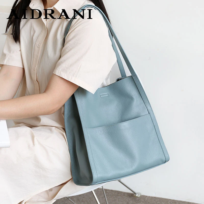Aidrani New women's underarm shoulder bag, soft 100% cowhide, large capacity handbag, multiple colors
Aidrani New women's underarm shoulder bag, soft 100% cowhide, large capacity handbag, multiple colors