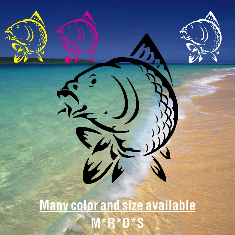 Mult Size Car Sticker Carp Fish Fishing Vinyl Decal Car Accessories Pegatinas Para Coche DIY Car Styling
Mult Size Car Sticker Carp Fish Fishing Vinyl Decal Car Accessories Pegatinas Para Coche DIY Car Styling