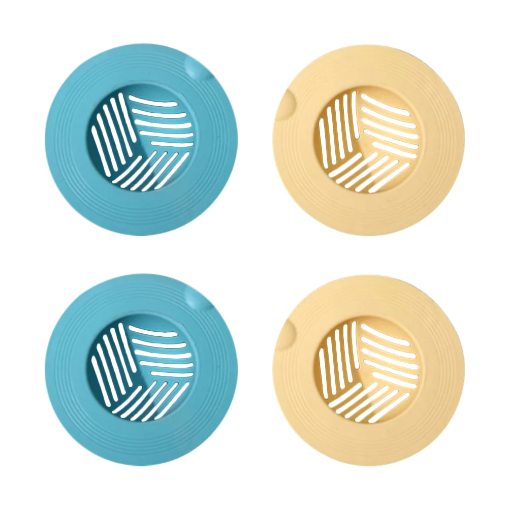 4pcs Sink Drain Filter Tpr Durable Hair Blocker Plug For Kitchen Bathroom Bathtub Simple Design Easy Install Stop Bad Smells 
4pcs Sink Drain Filter Tpr Durable Hair Blocker Plug For Kitchen Bathroom Bathtub Simple Design Easy Install Stop Bad Smells