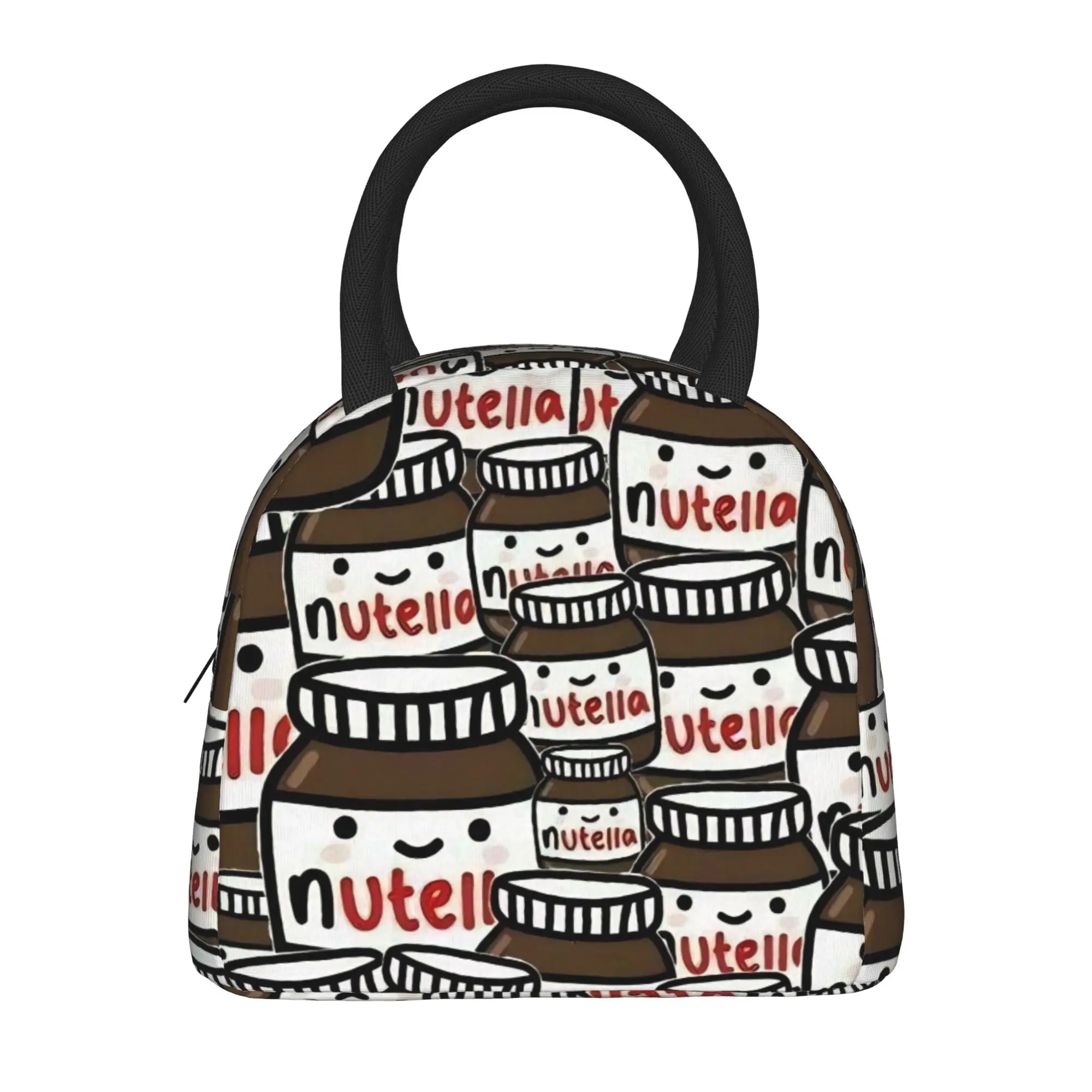 Сумка для обеда с мультяшным принтом Nutella для женщин, забавная офисная сумка-холодильник, портативная сумка-тоут из оксфордской ткани для еды
Сумка для обеда с мультяшным принтом Nutella для женщин, забавная офисная сумка-холодильник, портативная сумка-тоут из оксфордской ткани для еды