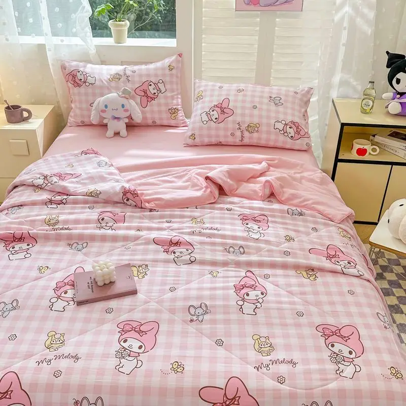 Hello Kitty Kawaii Summer Quilt Anime Cartoon Soft Microfiber Bedding Coverlet Lightweight Bedspread for Student Dormitory
Hello Kitty Kawaii Summer Quilt Anime Cartoon Soft Microfiber Bedding Coverlet Lightweight Bedspread for Student Dormitory