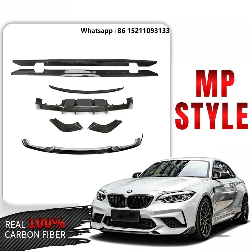Perfiply Carbon Fiber Front Lip Side Skirts Rear Diffuser Grille Spoiler Bumper MP Style Body Kit for F87 M2 Coupe 2016-2019
Perfiply Carbon Fiber Front Lip Side Skirts Rear Diffuser Grille Spoiler Bumper MP Style Body Kit for F87 M2 Coupe 2016-2019